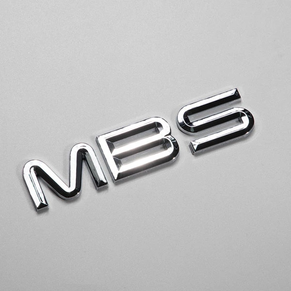 크롬 도금 ABS 3D 엠블럼 자동차 실버 미러 컬러 로고