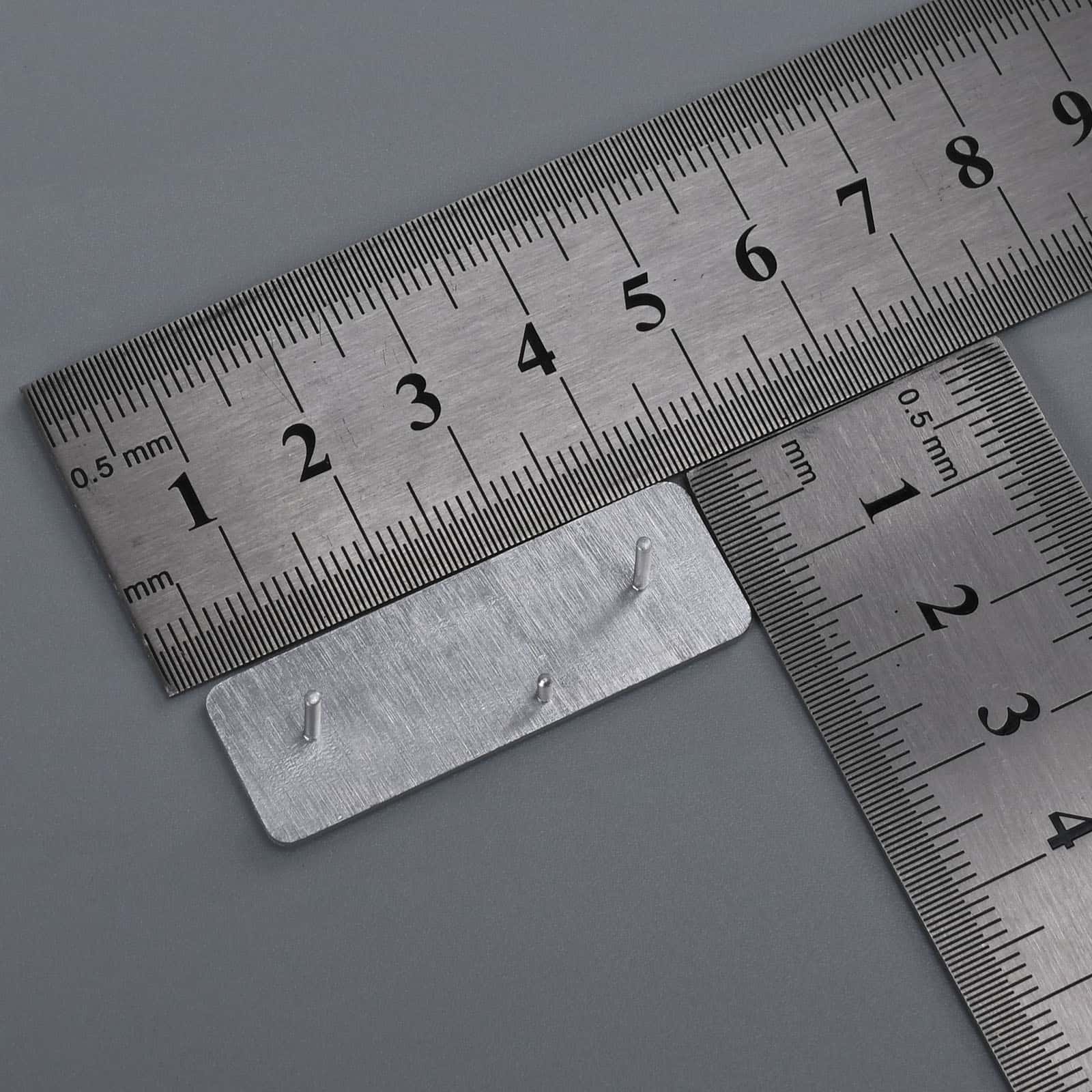 Annodised Matte Silver Alumunium 명판 태그