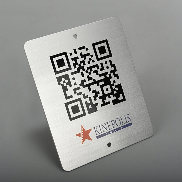 QR 코드 알루미늄 라벨