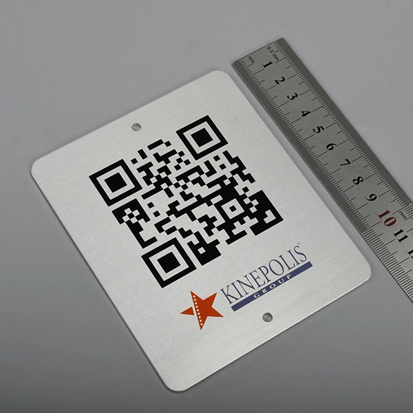 QR 코드 알루미늄 라벨
